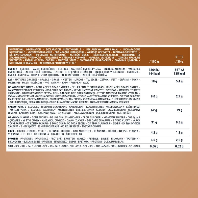 Decathlon Barres De Céréales Enrobée BIO Chocolat X15 2 Decathlon Barres De Céréales Enrobée BIO Chocolat X15 – Image 2