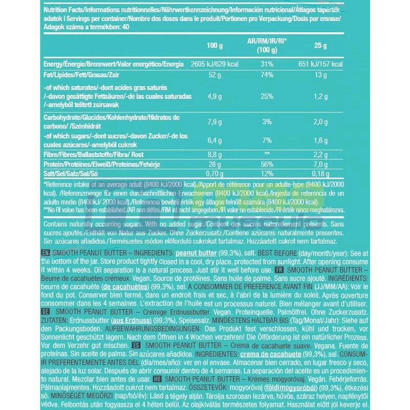 Beurres Protéinés | Peanut Butter Biotech USA (1kg) | Smooth 3 Beurres Protéinés | Peanut Butter Biotech USA (1kg) | Smooth – Image 3