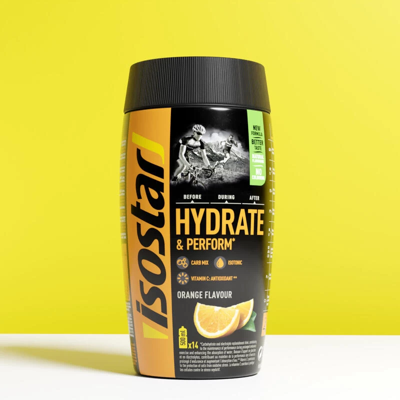 Isostar Boisson Isotonique Poudre HYDRATE&PERFORM Orange 560g 1 Isostar Boisson Isotonique Poudre HYDRATE&PERFORM Orange 560g
