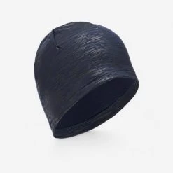 Bonnet Running Chaud Homme Femme - KIPRUN Warm + Bleu Marine Graph