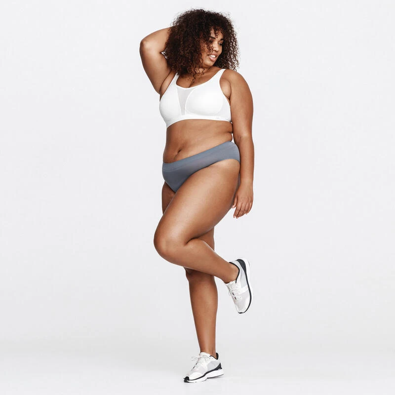 Kalenji Brassière Bretelles Croisables Maintien Fort Femme - Blanc 2 Kalenji Brassière Bretelles Croisables Maintien Fort Femme - Blanc – Image 2