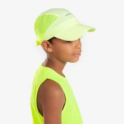Casquette De Running Enfant Respirante - KIPRUN Run Dry Jaune