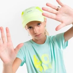 Casquette De Running Enfant Respirante - KIPRUN Run Dry Jaune 11 Casquette De Running Enfant Respirante - KIPRUN Run Dry Jaune -Fit Runner Soldes casquette de running enfant respirante kiprun run dry jaune 3