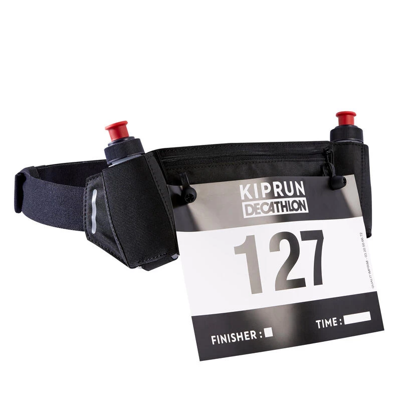 CEINTURE DE RUNNING PORTE BIDONS 115 ML + DOSSARD 1 CEINTURE DE RUNNING PORTE BIDONS 115 ML + DOSSARD
