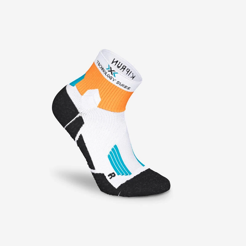 CHAUSSETTES DE RUNNING RUN900 X BLANC/ORANGE 5 CHAUSSETTES DE RUNNING RUN900 X BLANC/ORANGE – Image 5