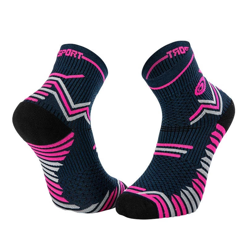 BV Sport Chaussettes TRAIL ULTRA Bleu-rose 1 BV Sport Chaussettes TRAIL ULTRA Bleu-rose