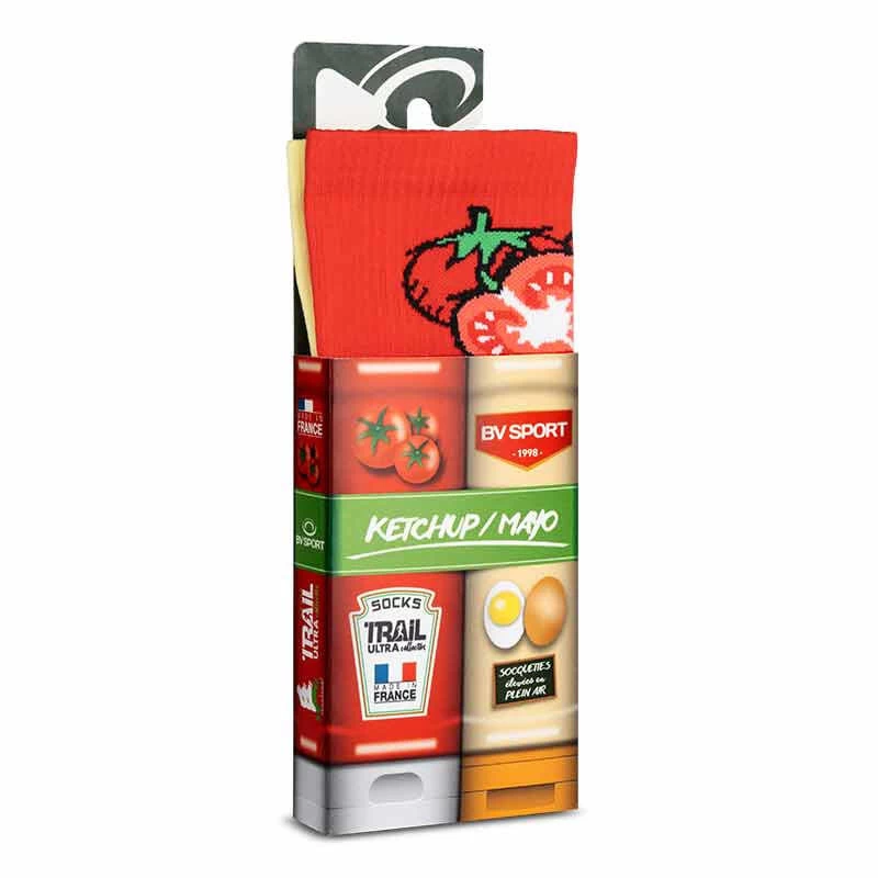 BV Sport Chaussettes TRAIL ULTRA NUTRISOCKS Ketchup / Mayo - Collector 3 BV Sport Chaussettes TRAIL ULTRA NUTRISOCKS Ketchup / Mayo - Collector – Image 3