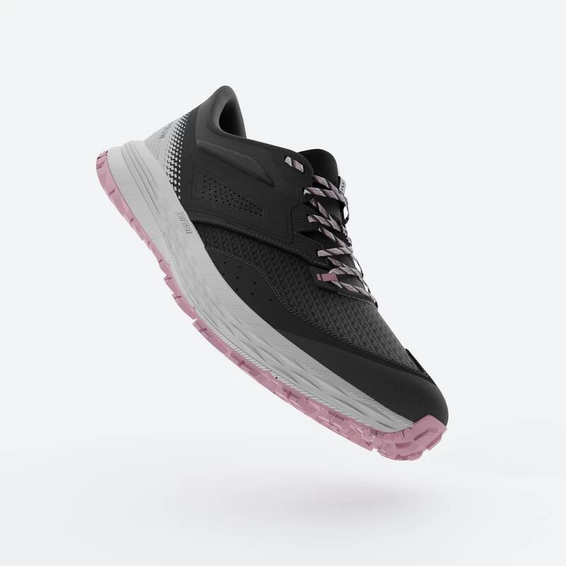 CHAUSSURES TRAIL RUNNING POUR FEMME TR2 Gris Carbone Bouton De Rose 2 CHAUSSURES TRAIL RUNNING POUR FEMME TR2 Gris Carbone Bouton De Rose – Image 2