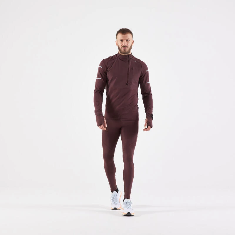COLLANT RUNNING HOMME CHAUD - KIPRUN BORDEAUX 3 COLLANT RUNNING HOMME CHAUD - KIPRUN BORDEAUX – Image 3