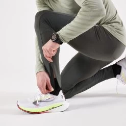 COLLANT RUNNING HOMME CHAUD - KIPRUN WARM KHAKI 13 COLLANT RUNNING HOMME CHAUD - KIPRUN WARM KHAKI -Fit Runner Soldes collant running homme chaud kiprun warm khaki 5