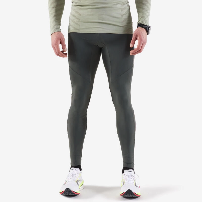 COLLANT RUNNING HOMME CHAUD - KIPRUN WARM KHAKI 1 COLLANT RUNNING HOMME CHAUD - KIPRUN WARM KHAKI