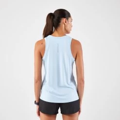Kalenji Débardeur De Running Respirant Femme - KIPRUN Run 100 Bleu Ciel 8 Kalenji Débardeur De Running Respirant Femme - KIPRUN Run 100 Bleu Ciel -Fit Runner Soldes debardeur de running respirant femme kiprun run 100 bleu ciel 2