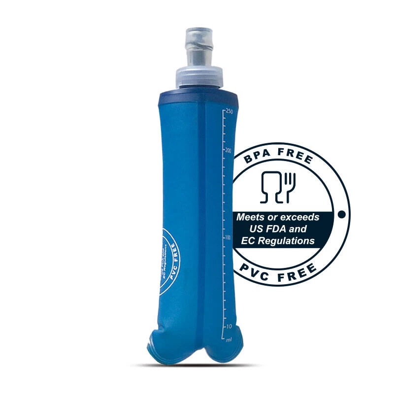 BV Sport Flasque Souple 250ml Bleu 2 BV Sport Flasque Souple 250ml Bleu – Image 2