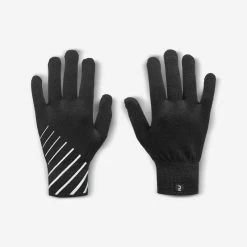 GANTS DE RUNNING ENFANT - KIPRUN WARM NOIR