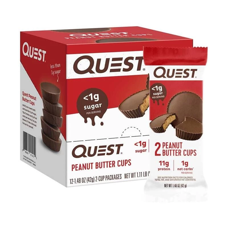 Quest Gâteaux | Gâteaux | Boîte Peanut Butter Cups (12x42g) | Peanut Butter 2 Quest Gâteaux | Gâteaux | Boîte Peanut Butter Cups (12x42g) | Peanut Butter – Image 2