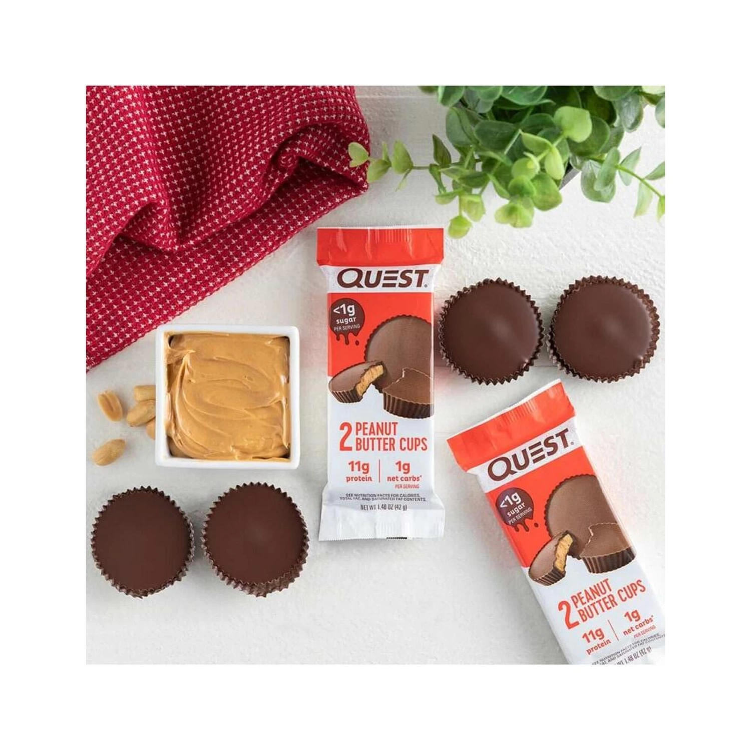 Quest Gâteaux | Gâteaux | Boîte Peanut Butter Cups (12x42g) | Peanut Butter 3 Quest Gâteaux | Gâteaux | Boîte Peanut Butter Cups (12x42g) | Peanut Butter – Image 3