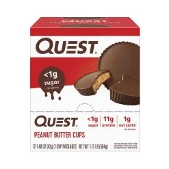 Quest Gâteaux | Gâteaux | Boîte Peanut Butter Cups (12x42g) | Peanut Butter