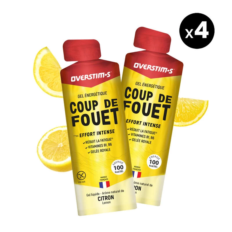 Gel énergétique Coup De Fouet Fruits Rouges - 4x34g 1 Gel énergétique Coup De Fouet Fruits Rouges - 4x34g
