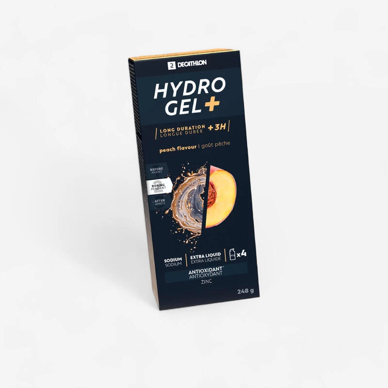 Decathlon Gel énergétique HYDRO GEL Pêche 4 X 62g 1 Decathlon Gel énergétique HYDRO GEL Pêche 4 X 62g