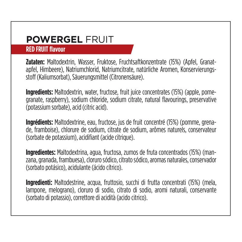 Powerbar Gel énergétique POWER GEL Fruits Rouges 4x41g 4 Powerbar Gel énergétique POWER GEL Fruits Rouges 4x41g – Image 4