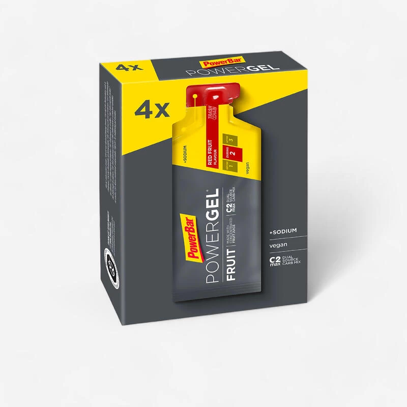 Powerbar Gel énergétique POWER GEL Fruits Rouges 4x41g 1 Powerbar Gel énergétique POWER GEL Fruits Rouges 4x41g