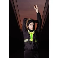 AVENTO Gilet De Sport à Led - Rechargeable - Jaune Fluo - Gilet De Sécurité -Fit Runner Soldes gilet de sport a led rechargeable jaune fluo gilet de securite 3
