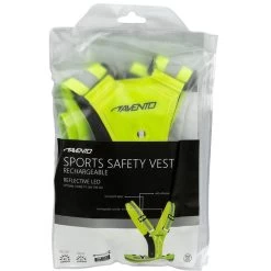 AVENTO Gilet De Sport à Led - Rechargeable - Jaune Fluo - Gilet De Sécurité -Fit Runner Soldes gilet de sport a led rechargeable jaune fluo gilet de securite 5
