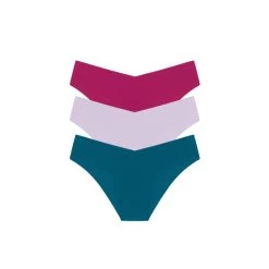 Lot De 3 Culottes En Microfibre Loa Microfiber Pour Femmes Black Limba