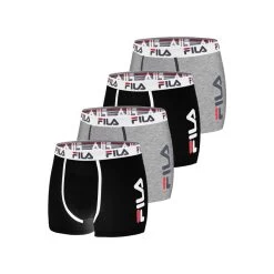 Fila Lot De 4 Boxers Coton Homme FU5040 Uni