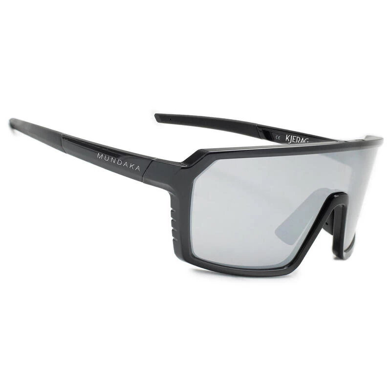 Lunettes De Soleil De Sport KJERAG Noir Mat, CX ARGENT - Cat.3 - MUNDAKA 1 Lunettes De Soleil De Sport KJERAG Noir Mat, CX ARGENT - Cat.3 - MUNDAKA