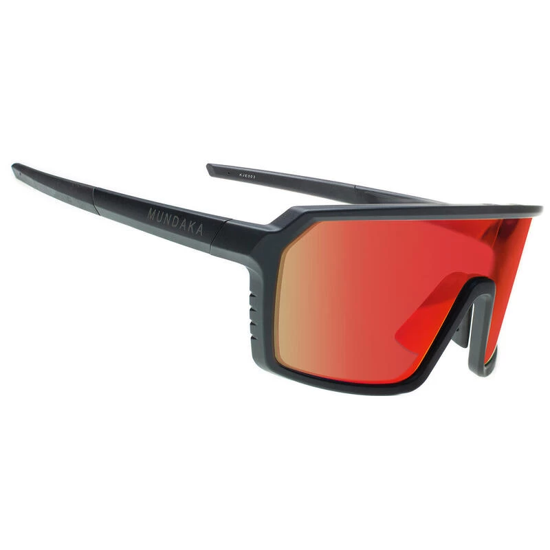 Lunettes De Soleil De Sport KJERAG Noir Mat, CX ROUGE - Cat.3 - MUNDAKA 1 Lunettes De Soleil De Sport KJERAG Noir Mat, CX ROUGE - Cat.3 - MUNDAKA
