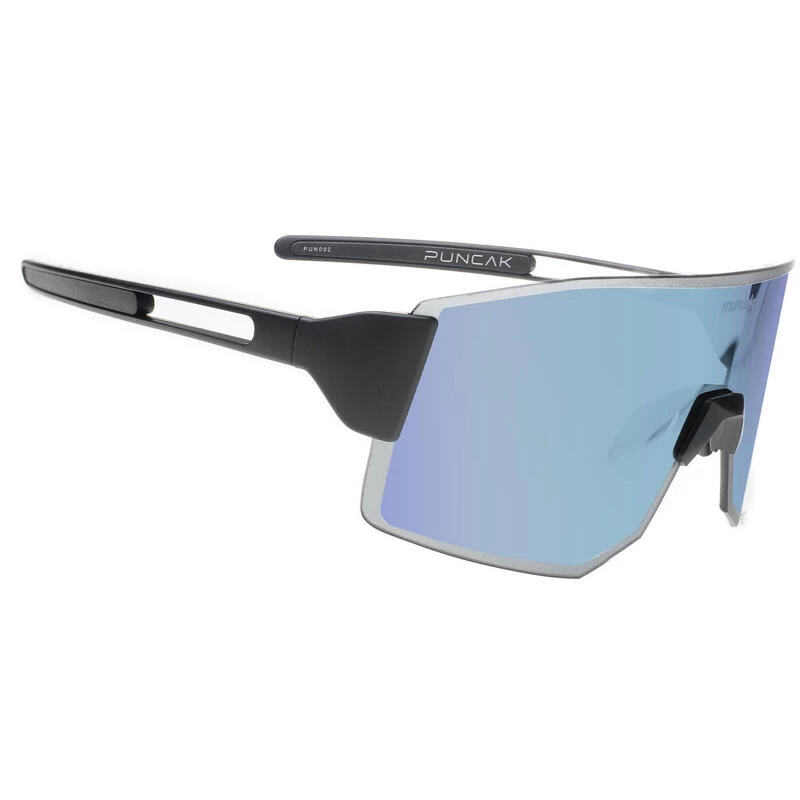 Lunettes De Soleil De Sport PUNCAK Noir Mat, CX BLEU ARGENT -cat.3- MUNDAKA 1 Lunettes De Soleil De Sport PUNCAK Noir Mat, CX BLEU ARGENT -cat.3- MUNDAKA