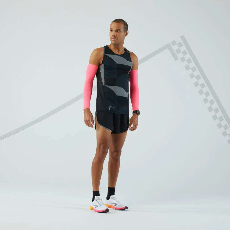 Manchettes Running Homme Femme - KIPRUN Rose 2 Manchettes Running Homme Femme - KIPRUN Rose – Image 2