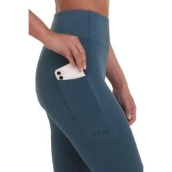 Mesdames Equilibrium Run / Yoga Capri Legging Avec Sac Latéral -Fit Runner Soldes mesdames equilibrium run yoga capri legging avec sac lateral 2