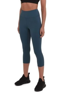 Mesdames Equilibrium Run / Yoga Capri Legging Avec Sac Latéral