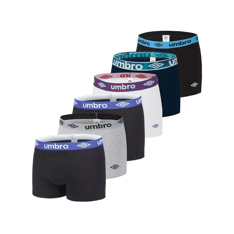 UMBRO Pack Surprise De 6 Boxers Coton Homme 2 UMBRO Pack Surprise De 6 Boxers Coton Homme – Image 2