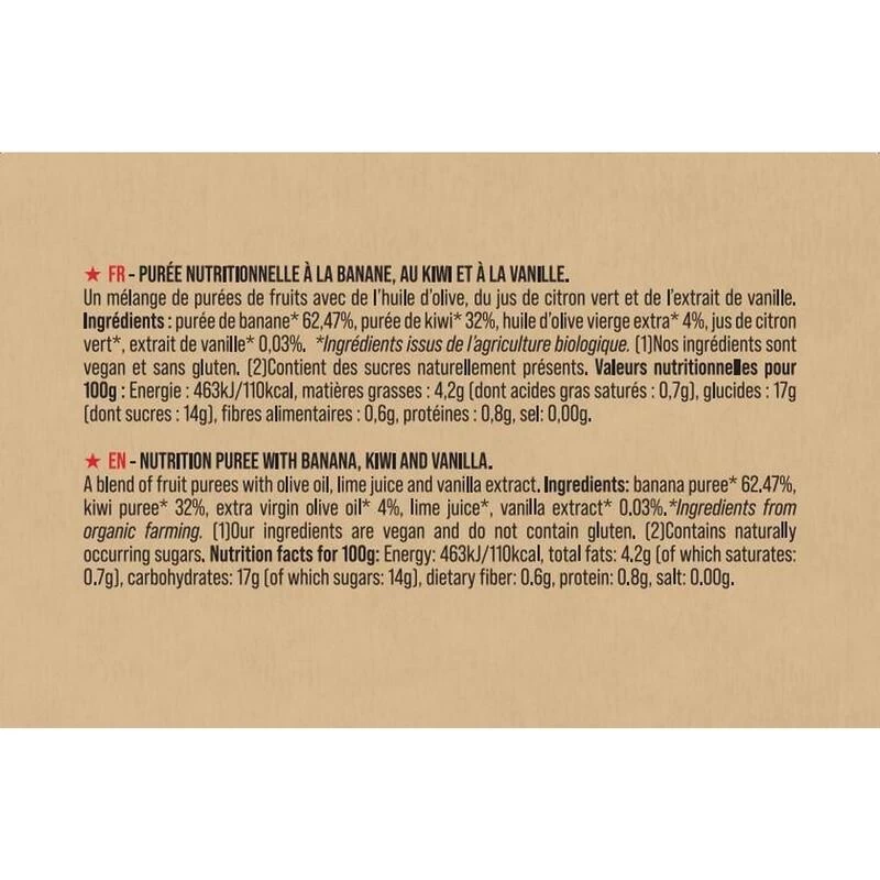 Pack X20 Purées Nutritionnelles Bio Fruitées Banane-Kiwi-Vanille 90g 3 Pack X20 Purées Nutritionnelles Bio Fruitées Banane-Kiwi-Vanille 90g – Image 3