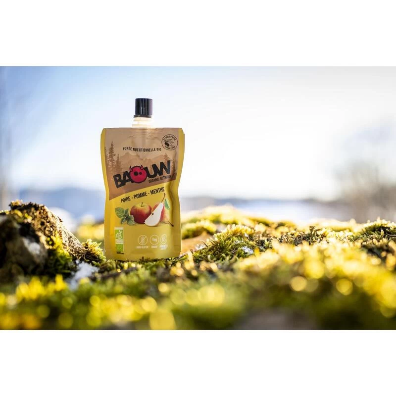 Pack X20 Purées Nutritionnelles Bio Fruitées Poire-Pomme-Menthe 90g 2 Pack X20 Purées Nutritionnelles Bio Fruitées Poire-Pomme-Menthe 90g – Image 2
