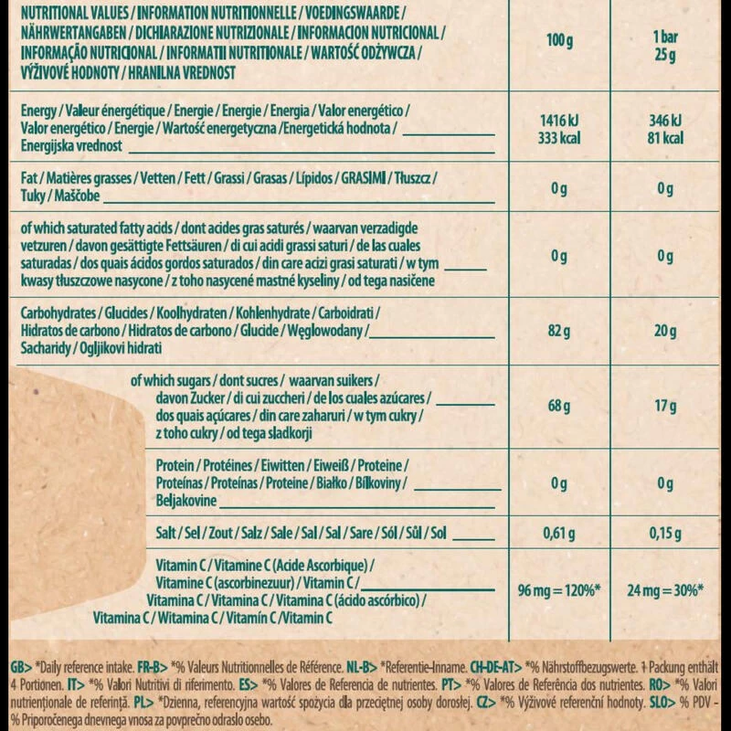 Pâte De Fruits à La Pomme Et à La Framboise Isostar - Bio Et Sans Gluten 4x 25g 2 Pâte De Fruits à La Pomme Et à La Framboise Isostar - Bio Et Sans Gluten 4x 25g – Image 2