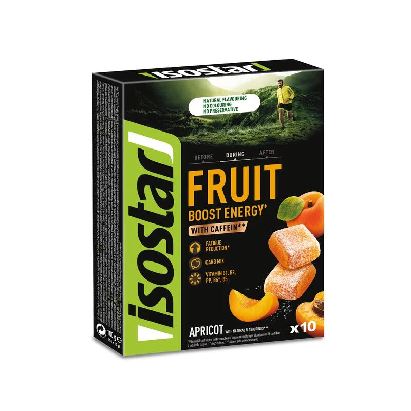 Isostar Pâte De Fruits ENERGY FRUIT BOOST Abricot 10x10g 3 Isostar Pâte De Fruits ENERGY FRUIT BOOST Abricot 10x10g – Image 3