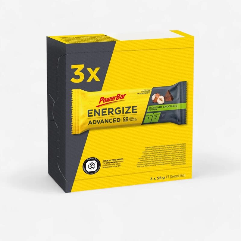 Powerbar Barre Energetique C2max Noisette Chocolat (3 X 55g) 1 Powerbar Barre Energetique C2max Noisette Chocolat (3 X 55g)