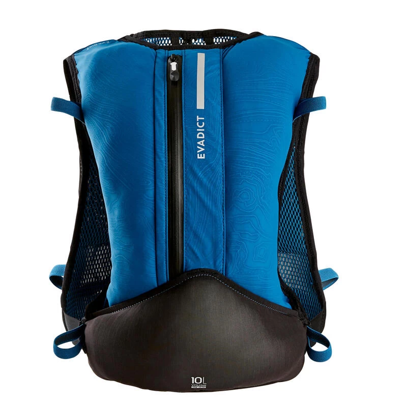 SAC DE TRAIL RUNNING MIXTE 10 L BLEU ET NOIR- VENDU AVEC POCHE À EAU 1L 2 SAC DE TRAIL RUNNING MIXTE 10 L BLEU ET NOIR- VENDU AVEC POCHE À EAU 1L – Image 2