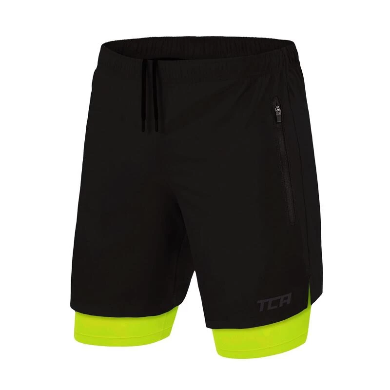 Short 2-en-1 Ultra Avec Poche à Fermeture Éclair Pour Hommes 1 Short 2-en-1 Ultra Avec Poche à Fermeture Éclair Pour Hommes