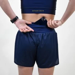 Short Course à Pied Femme Bleu Ecoresponsable -Fit Runner Soldes short course a pied femme bleu ecoresponsable 2