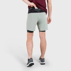 SHORT CUISSARD DE TRAIL RUNNING CONFORT HOMME KAKHI 12 SHORT CUISSARD DE TRAIL RUNNING CONFORT HOMME KAKHI -Fit Runner Soldes short cuissard de trail running confort homme kakhi 4