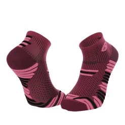 BV Sport Socquettes TRAIL ELITE Bordeaux-rose