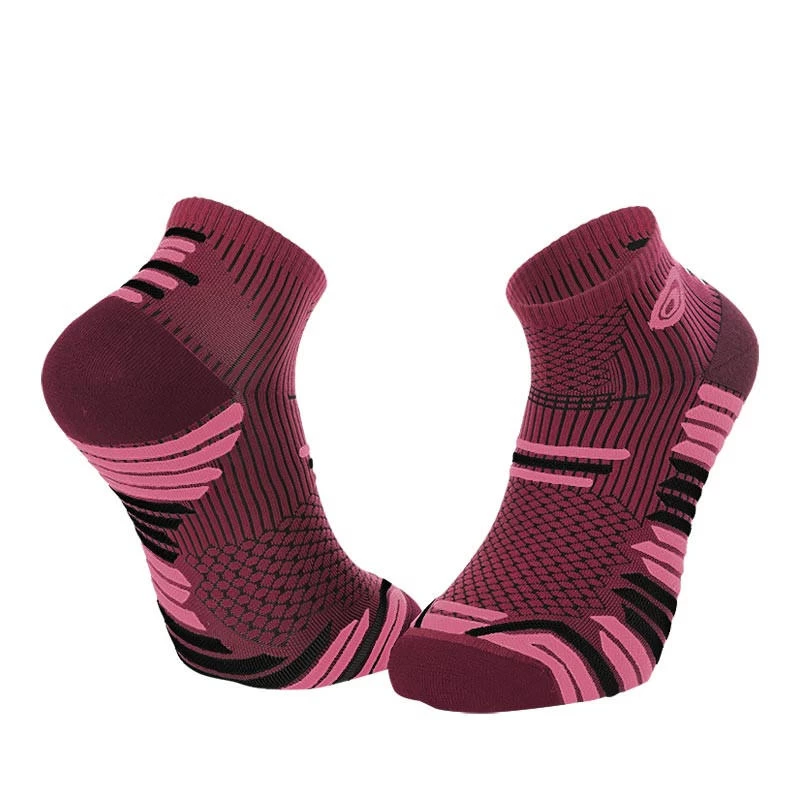 BV Sport Socquettes TRAIL ELITE Bordeaux-rose 1 BV Sport Socquettes TRAIL ELITE Bordeaux-rose