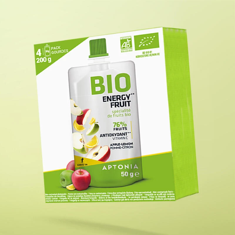 Decathlon SPECIALITE DE FRUITS ENERGETIQUE BIO A LA POMME ET AU CITRON X4 1 Decathlon SPECIALITE DE FRUITS ENERGETIQUE BIO A LA POMME ET AU CITRON X4