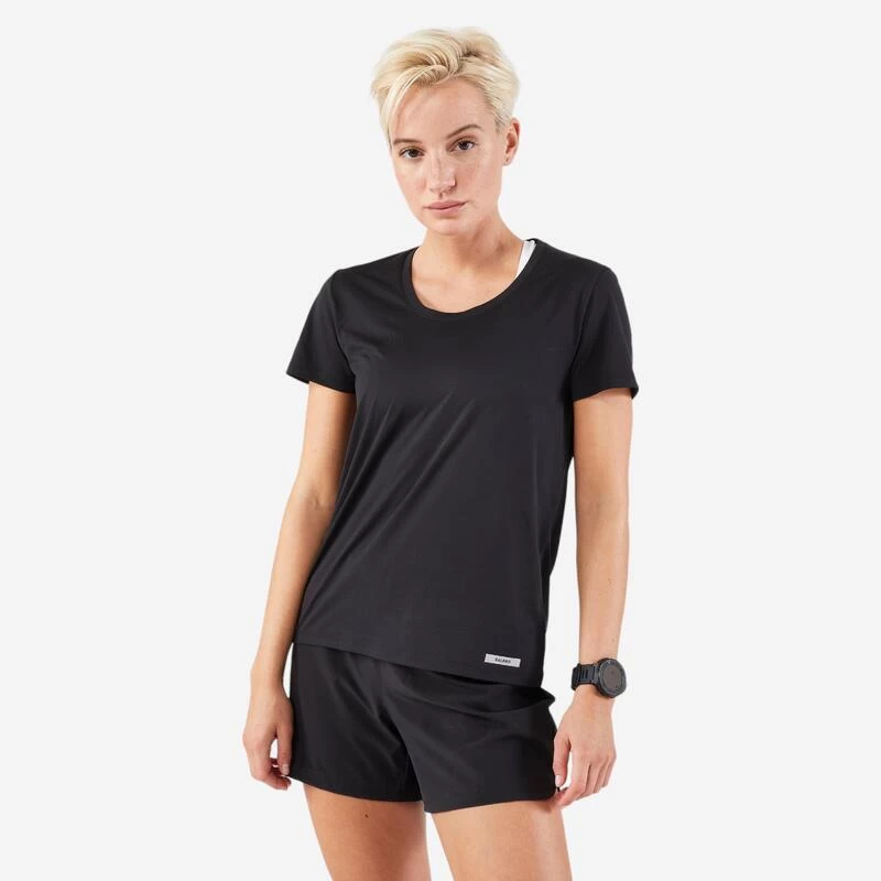 Kalenji T-shirt De Running Respirant Femme - KIPRUN Run 100 Noir 1 Kalenji T-shirt De Running Respirant Femme - KIPRUN Run 100 Noir