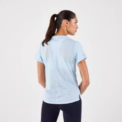 T-shirt Running Respirant Femme - KIPRUN Run 500 Dry Bleu Ciel 8 T-shirt Running Respirant Femme - KIPRUN Run 500 Dry Bleu Ciel -Fit Runner Soldes t shirt running respirant femme kiprun run 500 dry bleu ciel 2